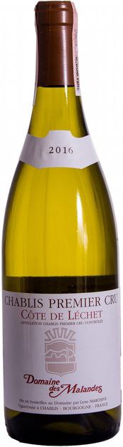 Вино Domaine des Malandes Chablis 1ER CRU Cote de Lechet біле сухе 0.75 л 13%